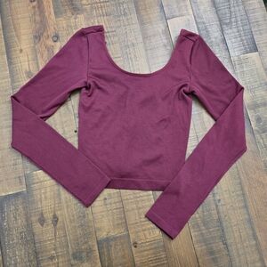 Wild Fable Maroon Crop Top